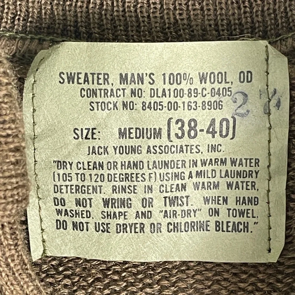 Jack Young Associates‎ Wool Henley Sweater Mens Medium Brown EUC 5-Button OD